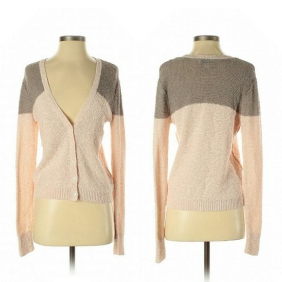 American Eagle Color Block Cardigan Sweater - Picture 1 of 7